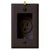 S3713TRBK - Recept.15A 125V TR Clock HNGR Recessed W/Plate, BK - Pass & Seymour/Legrand