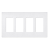 SC4SW - Satin Color Wallplate 4GANG Snow - Lutron