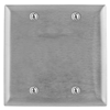 SS23 - Wallplate 2G Blank SS Box - Wiring Device-Kellems