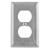 SS8 - Wallplate 1G Duplex Recp SS - Wiring Device-Kellems