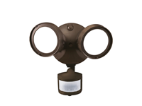 TGS2S402MRRB - Led RND Twin Scrty Flood 4K Lum Sel W/Mot Sens BRZ - Cooper Lighting Solutions