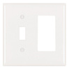 TP126W - Trademaster Wallplate 2G 1 Toggle 1 Decor WH - Legrand-Pass & Seymour