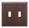 TP2 - Trademaster Wallplate 2G 2 Toggle BN - Legrand-Pass & Seymour