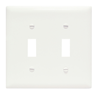 TP2W - Trademaster Wallplate 2G 2 Toggle WH - Legrand-Pass & Seymour