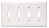 TP4W - Trademaster Wallplate 4G 4 Toggle WH - Legrand-Pass & Seymour