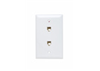 TPTE2W - 2 Tele 4 Conductor 1G TP Wallplate WH - Legrand-On-Q