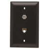 TPTELTVBK - 1 Tele/1 F Type Coax In 1G Wallplate - Legrand-On-Q