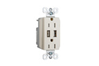 TR5262USBLA - Duplex Recp 15A TR Spec W/3.1A Usb Charge - Legrand-Pass & Seymour