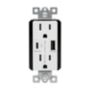 TRUSBPDAC15WB0X - TR Recept 15A 5-15R, Usbpd A/C 60W, 125VAC, W - Eaton Wiring Devices
