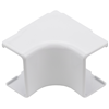 TSR2W331 - Int Corner Cover, 1-1/4", 1" Bend Radius, PVC, WH - Hellermanntyton