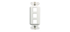 WP3413WH - Decor Outlet Strap 3 Port WH (M10) - Legrand-On-Q