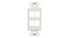 WP3414WH - Decor Outlet Strap 4 Port WH (M10) - Legrand-On-Q