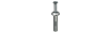 ZAS100 - 1/4'' X 1'' Zamac Alloy Anchor - LH Dottie