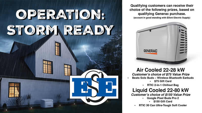 Operation: Storm Ready Promotion with Generac and Elliott Electric Supply